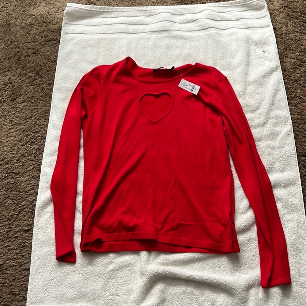 Large heart sweater